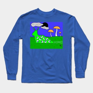 All Seeing Slug (Cartoon) Long Sleeve T-Shirt